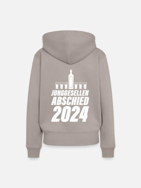 Junggesellen Abschied 2024 - Frauen Premium Bio Hoodie - Taupe
