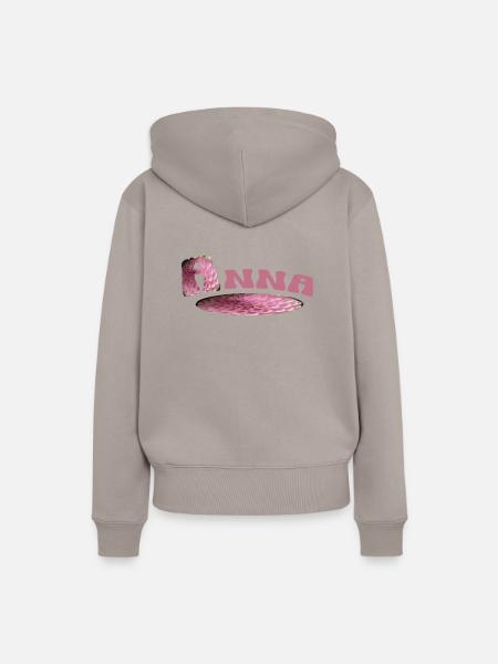Anna Vorname - Frauen Premium Bio Hoodie - Taupe