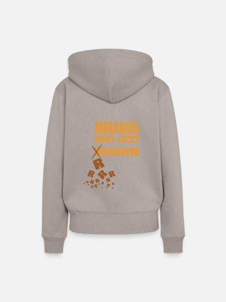 miranda - Frauen Premium Bio Hoodie - Taupe