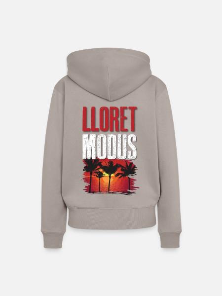 Lloret De Mar Modus - Frauen Premium Bio Hoodie - Taupe