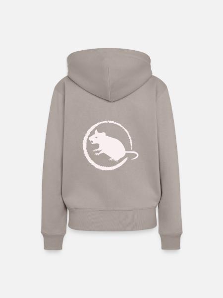 gefährliche Ratte - Nagetier - Frauen Premium Bio Hoodie - Taupe