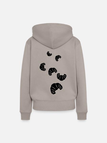 Croissant Symbol - Frauen Premium Bio Hoodie - Taupe