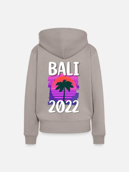 Bali 2022 - Frauen Premium Bio Hoodie - Taupe