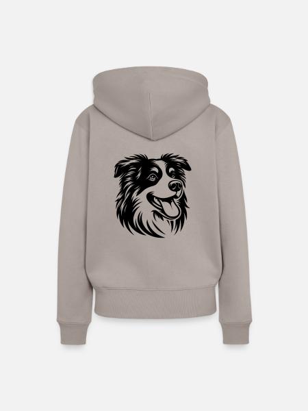 Aussie ❤ - Frauen Premium Bio Hoodie - Taupe