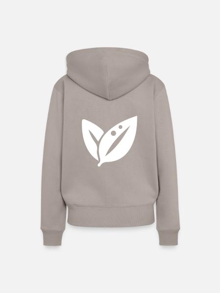 Blatt Ökologie - Frauen Premium Bio Hoodie - Taupe