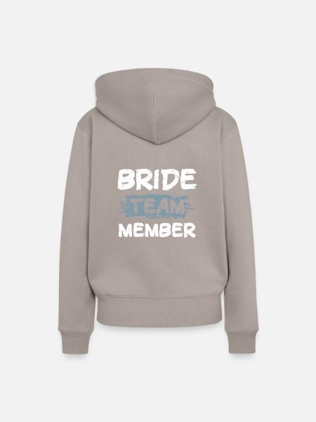 Bride Team - Frauen Premium Bio Hoodie - Taupe