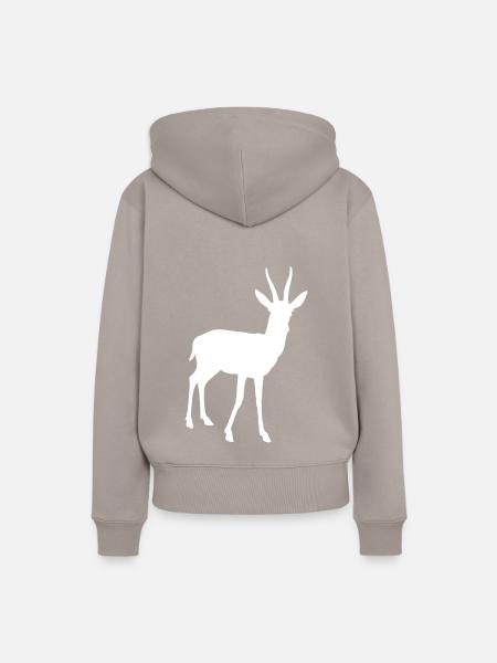 Gazelle - Frauen Premium Bio Hoodie - Taupe