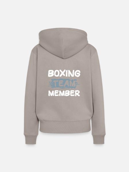 Boxing Team - Frauen Premium Bio Hoodie - Taupe