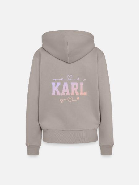 Karl - Frauen Premium Bio Hoodie - Taupe