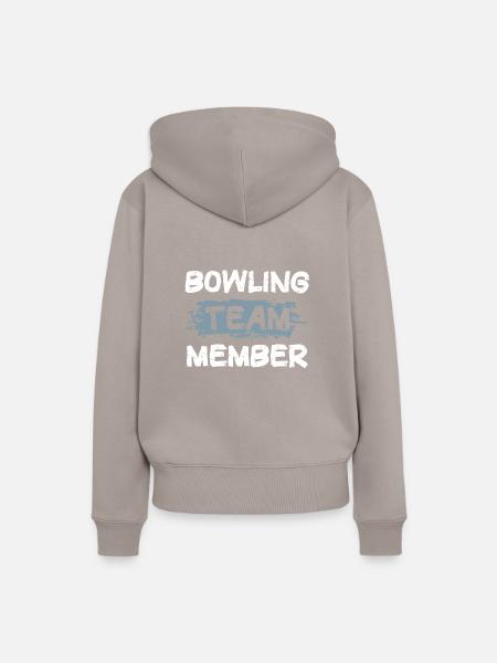 Bowling Team - Frauen Premium Bio Hoodie - Taupe