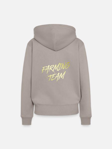 Farming Team - Frauen Premium Bio Hoodie - Taupe
