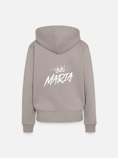Maria - Frauen Premium Bio Hoodie - Taupe