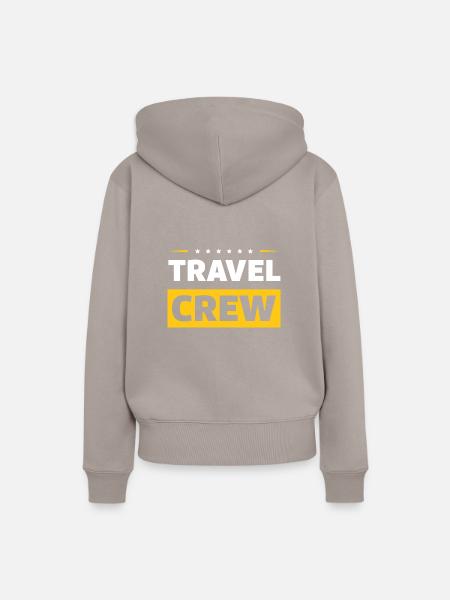 Travel Crew - Frauen Premium Bio Hoodie - Taupe