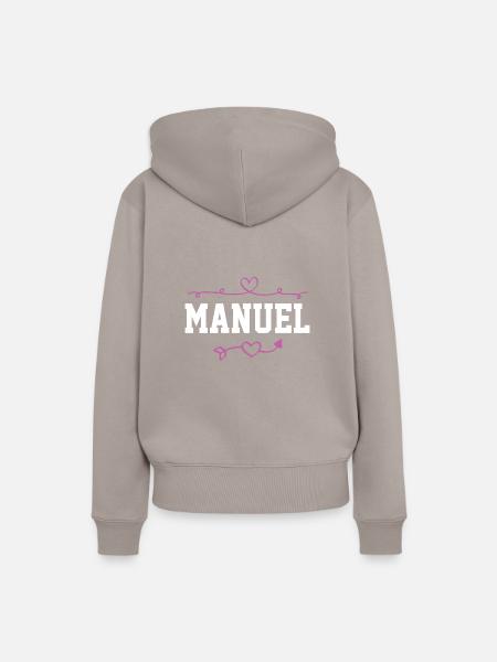 Manuel - Frauen Premium Bio Hoodie - Taupe