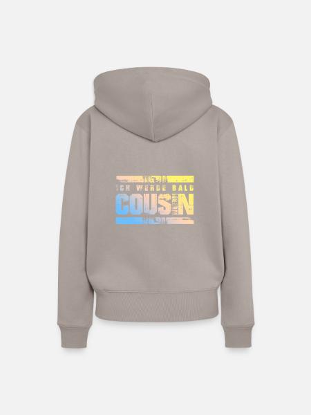 Ich werde Bald Cousin - Frauen Premium Bio Hoodie - Taupe