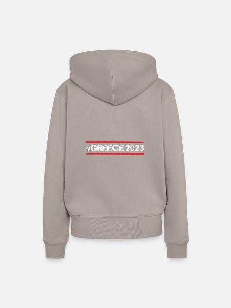 Greece 2023 - Frauen Premium Bio Hoodie - Taupe