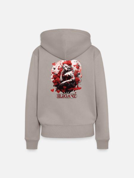 Eleganz - Frauen Premium Bio Hoodie - Taupe