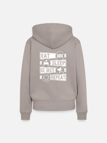 Eiskunstlauf - Frauen Premium Bio Hoodie - Taupe