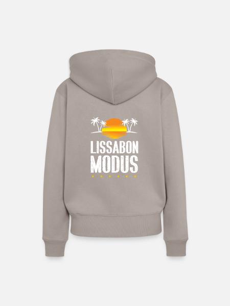 Lissabon Modus - Frauen Premium Bio Hoodie - Taupe