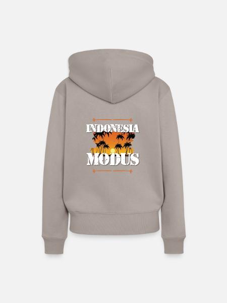 Indonesia Modus - Frauen Premium Bio Hoodie - Taupe