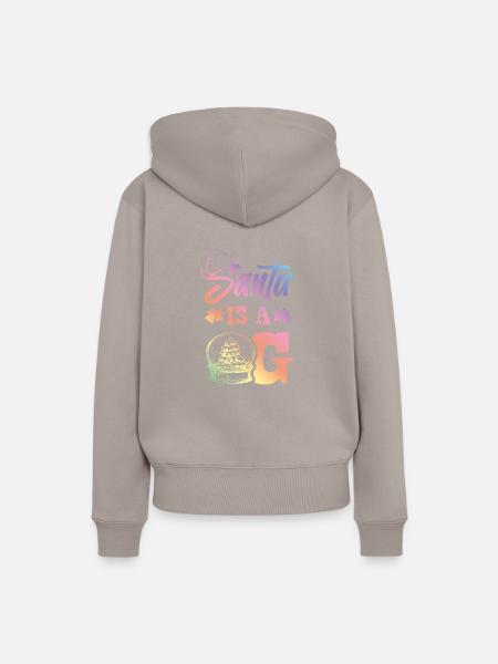 Santa is a OG - Frauen Premium Bio Hoodie - Taupe