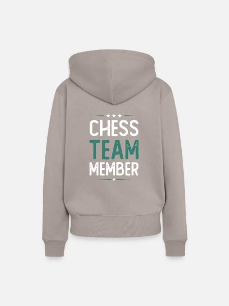 Chess Team - Frauen Premium Bio Hoodie - Taupe
