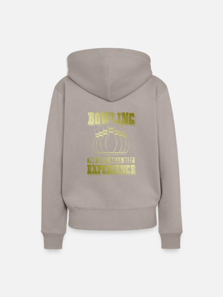 Bowling Experimen - Frauen Premium Bio Hoodie - Taupe