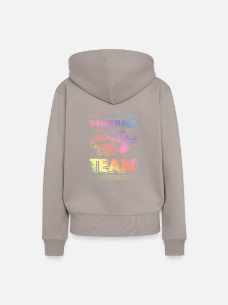 Paintball Team - Frauen Premium Bio Hoodie - Taupe