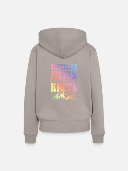 Ofizielle Pisten Kröte - Frauen Premium Bio Hoodie - Taupe