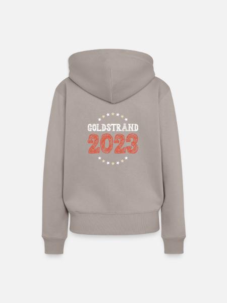 Goldstrand 2023 - Frauen Premium Bio Hoodie - Taupe