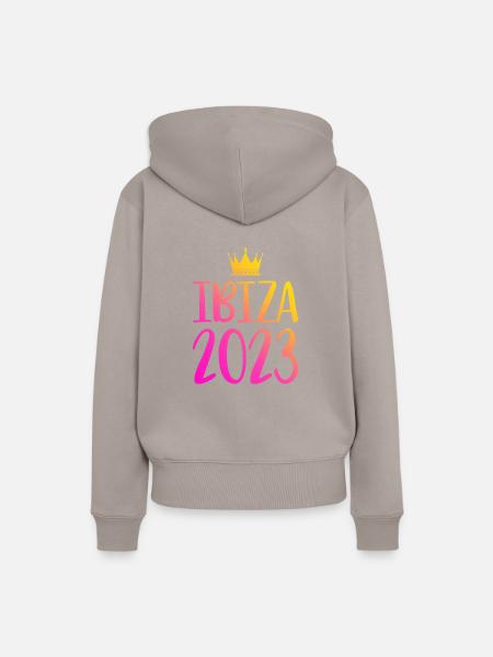 Ibiza 2023 - Frauen Premium Bio Hoodie - Taupe