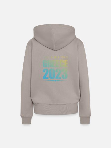 Greece 2023 - Frauen Premium Bio Hoodie - Taupe