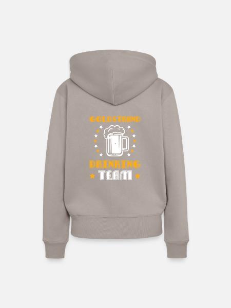 Goldstrand Drinking Team - Frauen Premium Bio Hoodie - Taupe