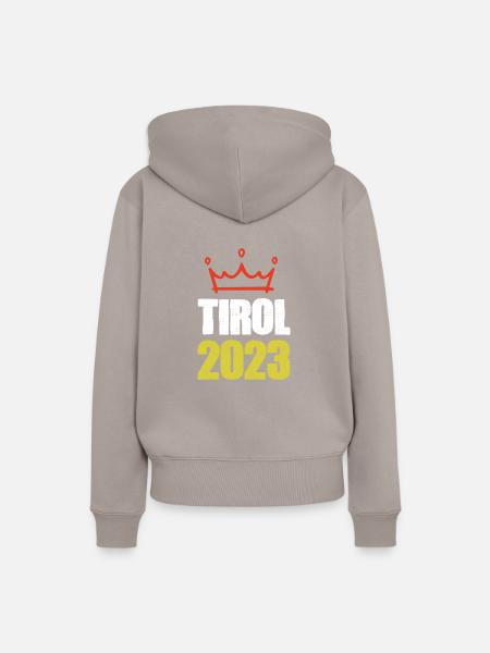 Tirol 2023 - Frauen Premium Bio Hoodie - Taupe