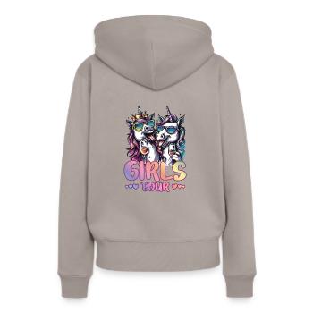 Girls Tour Girls Holiday Girls Night Out - Sweat à capuche Premium bio Femme - taupe - Dos - Julia (174cm)