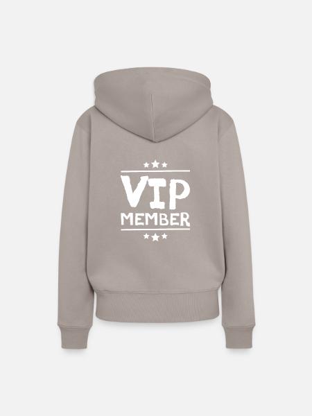 Vip Mitglied - Frauen Premium Bio Hoodie - Taupe