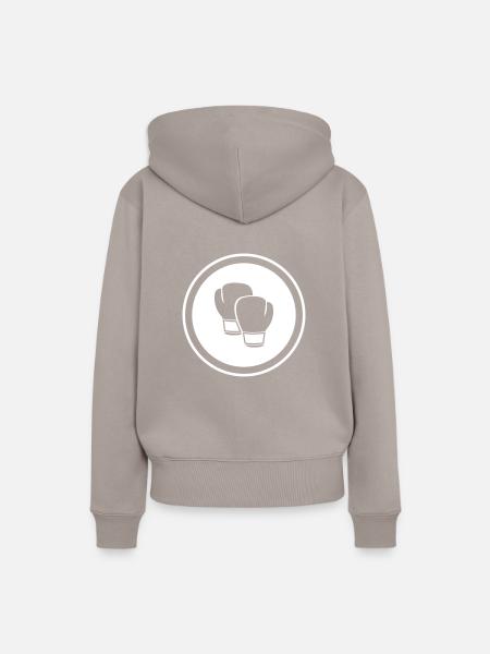 Boxhandschuhe - Frauen Premium Bio Hoodie - Taupe