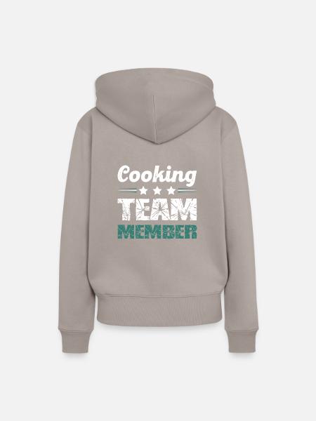Cooking Team - Frauen Premium Bio Hoodie - Taupe