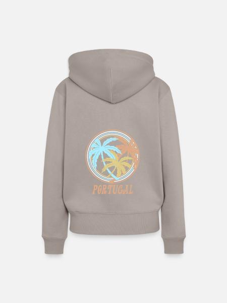Portugal - Frauen Premium Bio Hoodie - Taupe