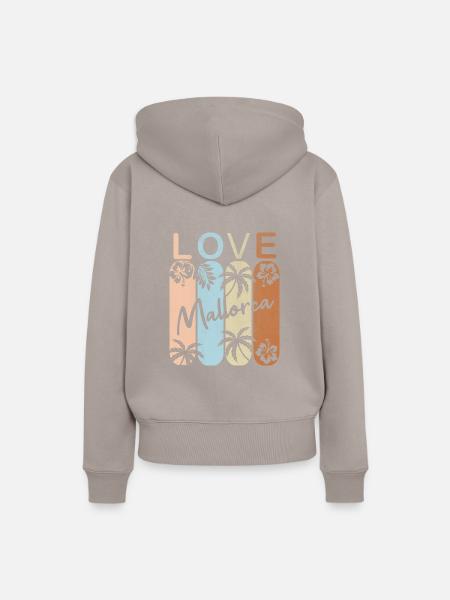 Mallorca - Frauen Premium Bio Hoodie - Taupe