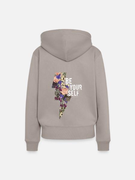 be your self - Frauen Premium Bio Hoodie - Taupe