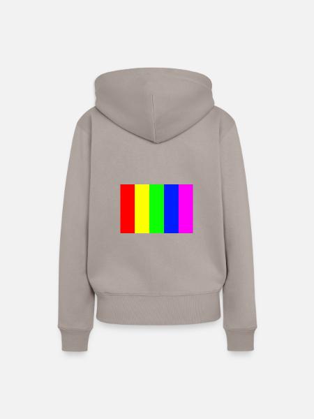 Rainbow - Frauen Premium Bio Hoodie - Taupe