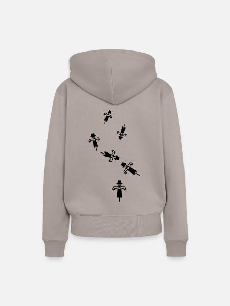 Vogelscheuche - Frauen Premium Bio Hoodie - Taupe