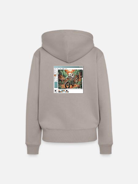 Wonderful day 2 - Frauen Premium Bio Hoodie - Taupe