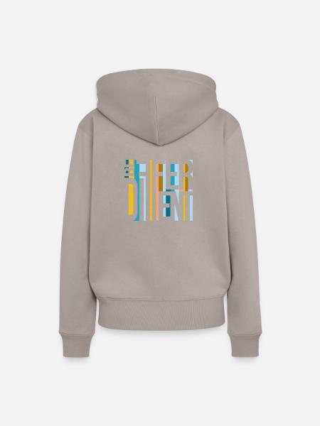 Be different - Frauen Premium Bio Hoodie - Taupe