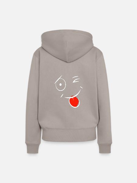 Zwinker - Frauen Premium Bio Hoodie - Taupe