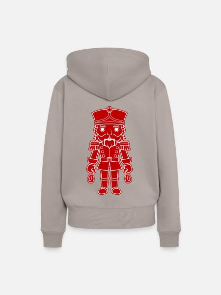 Nussknacker Weihnachten - Frauen Premium Bio Hoodie - Taupe