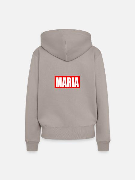Maria - Frauen Premium Bio Hoodie - Taupe