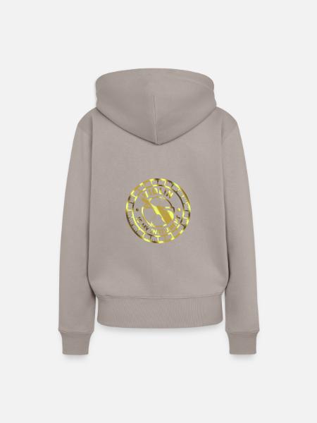 Geige - Frauen Premium Bio Hoodie - Taupe