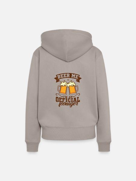 teenager - Frauen Premium Bio Hoodie - Taupe